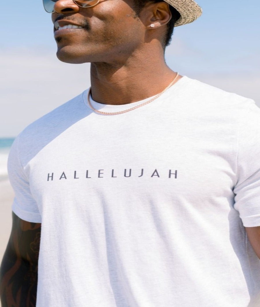 CAMISETA BLANCA HALLELUJAH 1006
