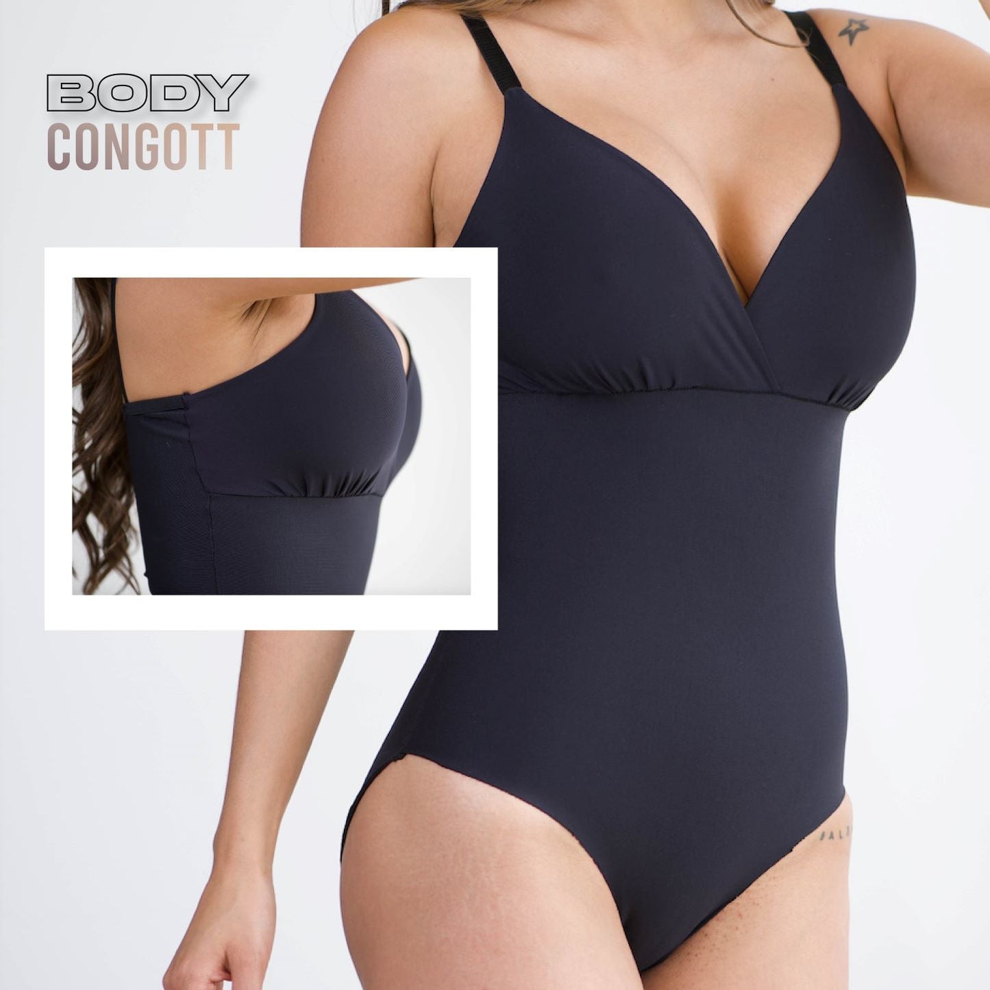 BODY CACHETERO NEGRO / Ref: 1008