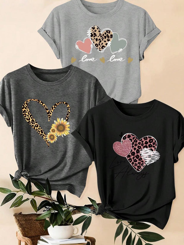 CAMISETA DAMA PACK DE 3 LOVE-LOVE
