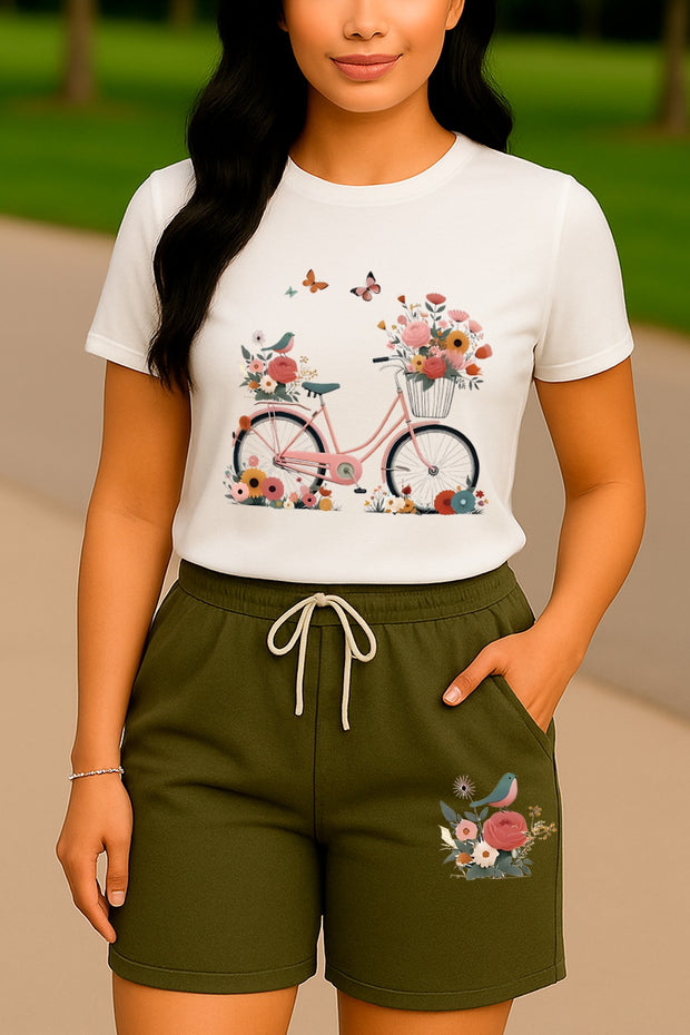 CONJUNTO DAMA BICI FLORES