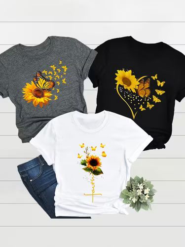 PACK CAMISETAS DAMA GIRASOL