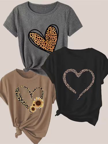 PACK DE CAMISETAS DAMA SOLO CORAZONES