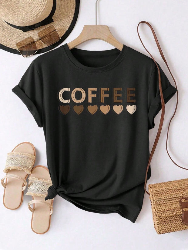 CAMISETA DAMA NEGRA COFFEE