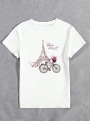 CAMISETA BLANCA DAMA BONJUOR PARIS