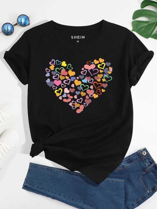CAMISETA DAMA MILES CORAZONES