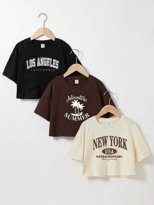 COMBO X 3 CAMISETA CROP