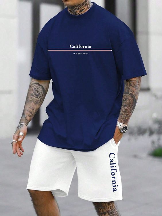 CONJUNTO HOMBRE CALIFORNIA AZUL