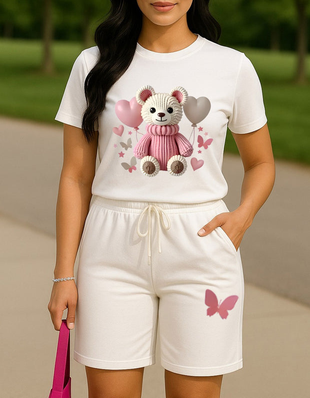 CONJUNTO DAMA BLANCO OSA GLOBO