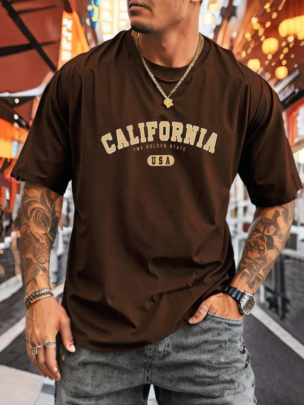 CAMISETA HOMBRE CAFE CALIFORNIA