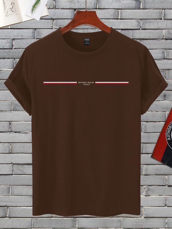 CAMISETA HOMBRE CAFE NATURAL REALM