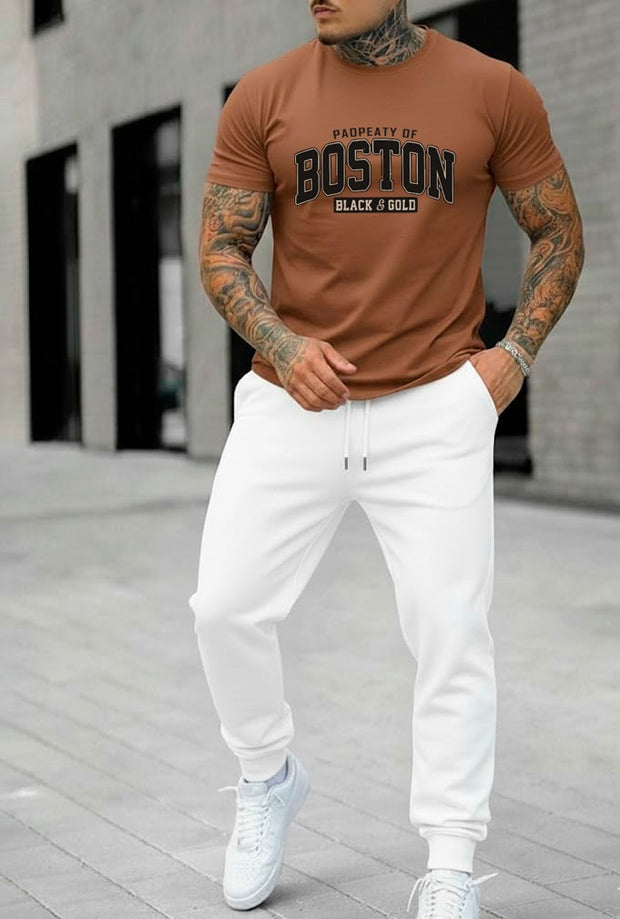 CONJUNTO HOMBRE JOGGER BOSTON CAFE-BLANCO