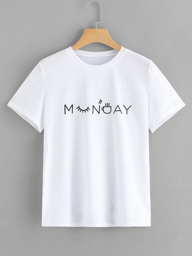 CAMISETA BLANCA MONDAY