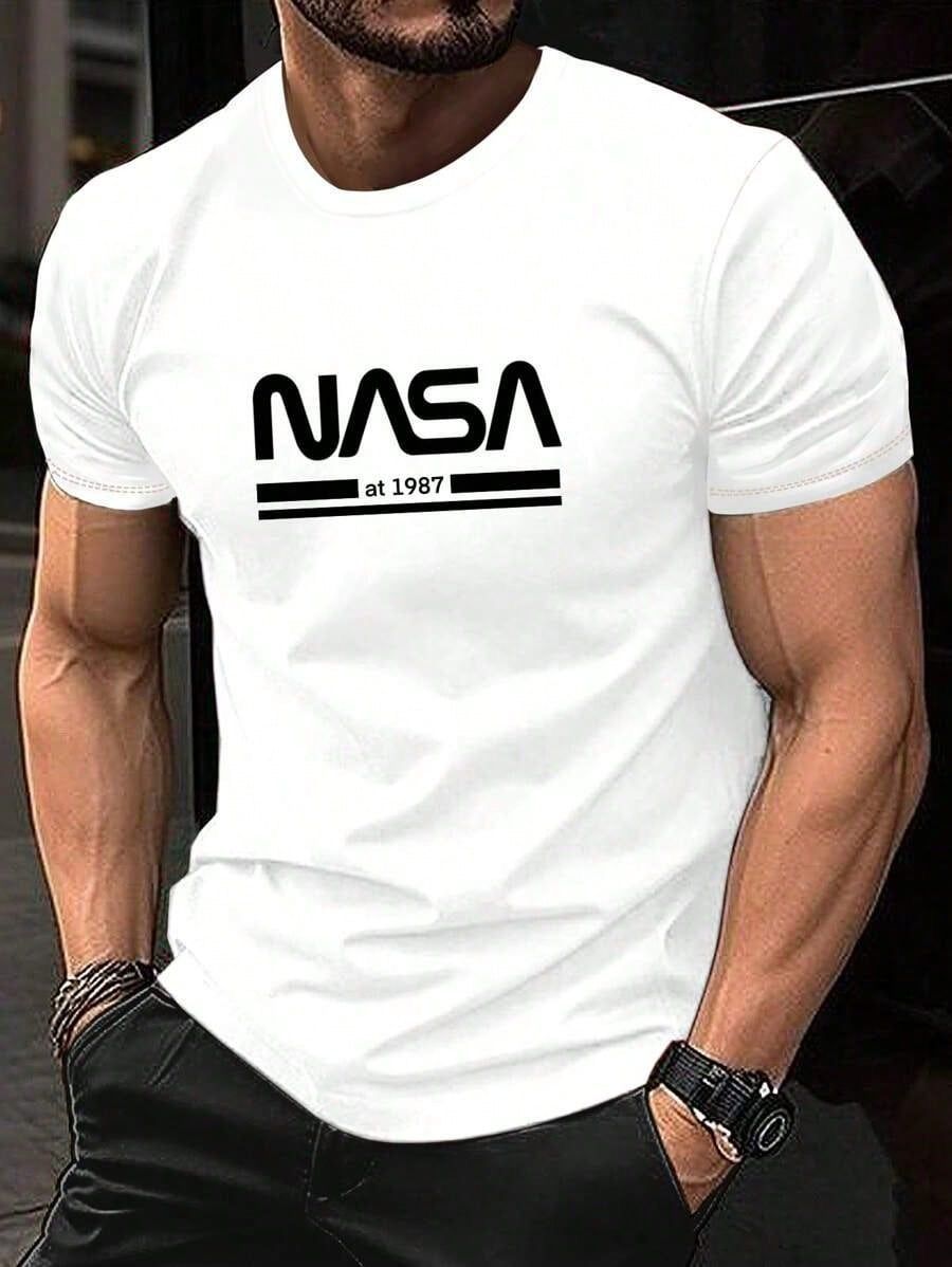 CAMISETA HOMBRE BLANCA NASA 1987