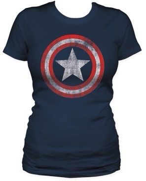 CAMISETA DAMA CAPITAN AMERICA 400