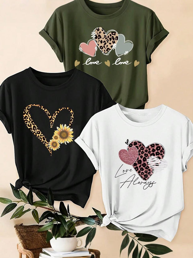 CAMISETA DAMA PACK 3 LOVE ALWAYS