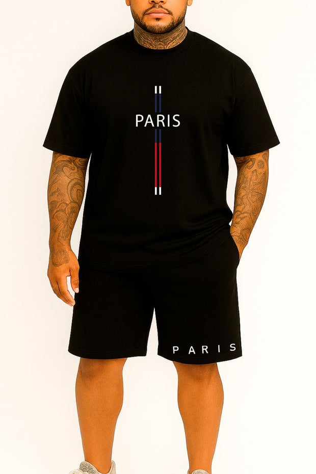 CONJUNTO HOMBRE CRUZ PARIS LINEA AZUL ROJA