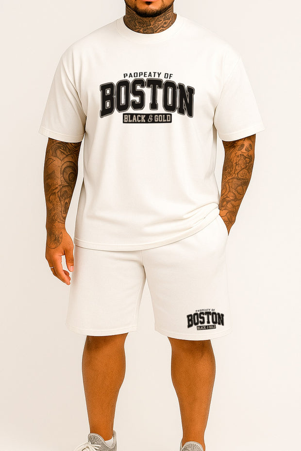 CONJUNTO HOMBRE BLANCO  BOSTON GOLD